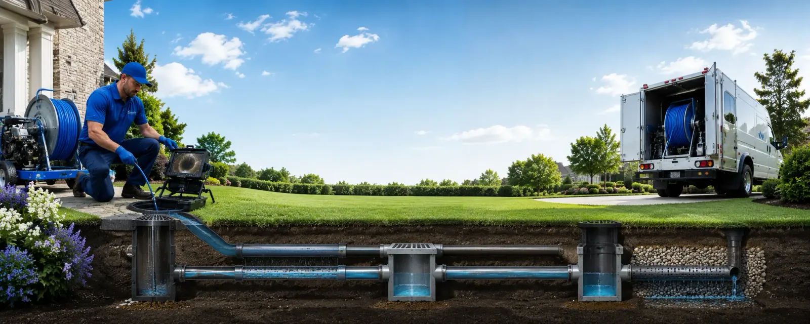 Outdoor drain cleaning information for Igo, CA